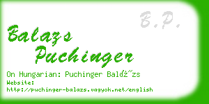 balazs puchinger business card